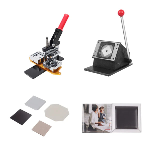 60 × 60 mm Magnet Machine Kit – With a Cutter and 1,000 sets of Materials.